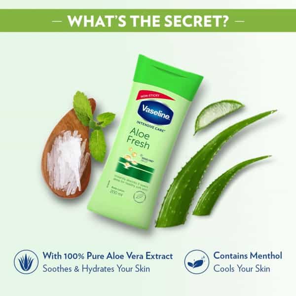 Vaseline Intensive Care Aloe Fresh Body Lotion 200 Ml