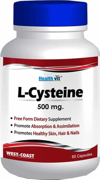Healthvit L-Cysteine - 500 Mg -60 Capsules