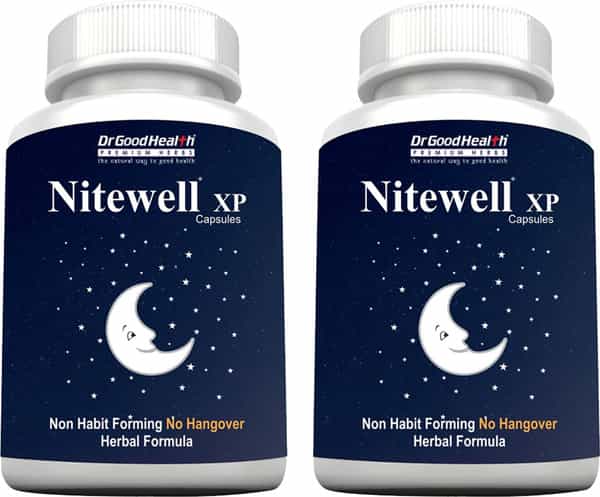 Dr Goodhealth Nitewell Xp Helps Improve Sleep Quality Non Habit Forming Pack Of 2 60 Capsules