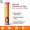 Chicnutrix Super C - Amla Extract & Zinc - Natural Vitamin C For Skin- 20 Tablets - Fizzy Orange
