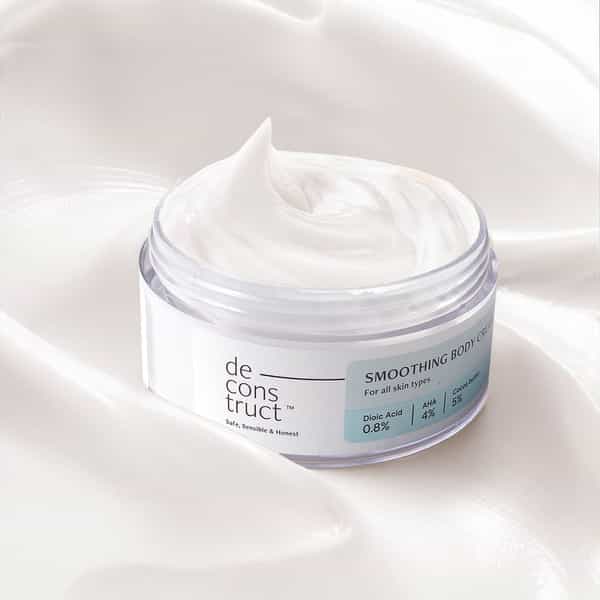 Deconstruct Smoothing Body Cream- 0.8% Dioic Acid + 4% Aha + 5% Cocoa Butter (100 Gm)