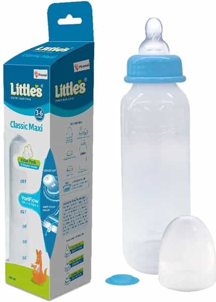 Little's Classic Mini Blue Feeding Bottle Of 120 Ml