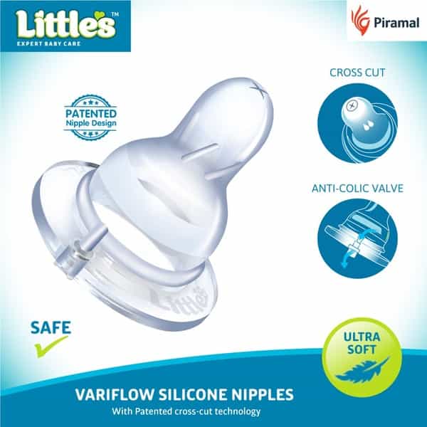Little's Classic Mini Blue Feeding Bottle Of 120 Ml