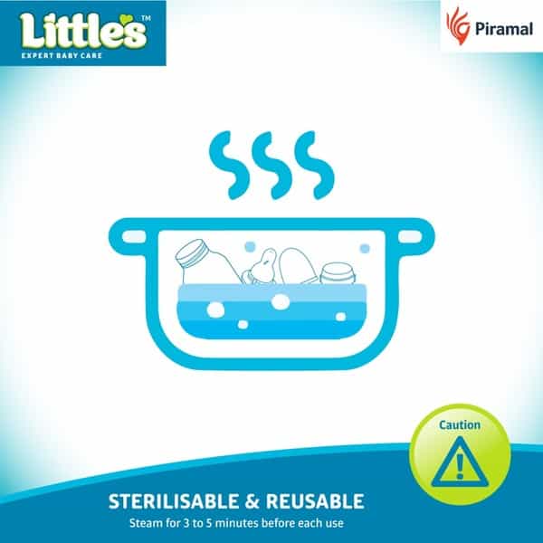 Little's Classic Mini Blue Feeding Bottle Of 120 Ml