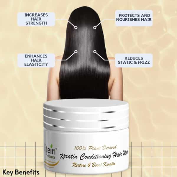 Ktein Natural 100% Plant Derived Keratin Conditioning Hair Mask (100Ml)