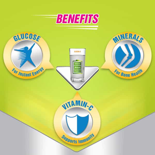 Glucon-D Nimbu Pani Glucose Powder With Free Tiffin450gm Refill