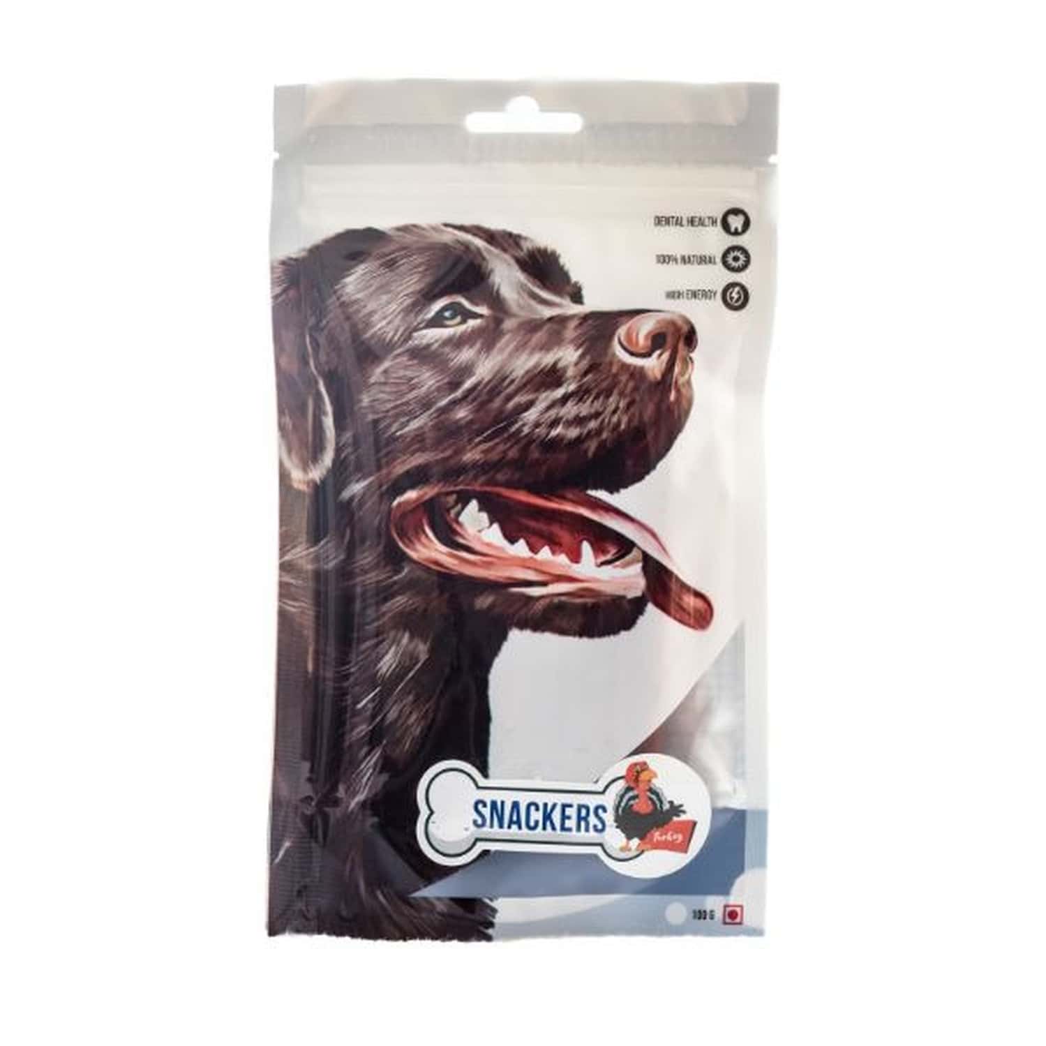 Snackers Dental Chewy Stick Turkey Dog Treats | 200 G
