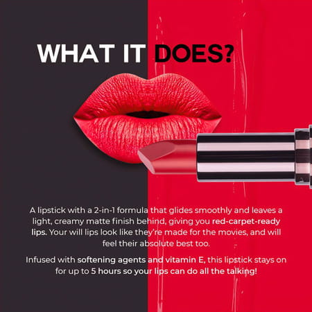 Colorbar Velvet Matte Lipstick- Peach Crush