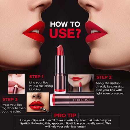 Colorbar Velvet Matte Lipstick- Peach Crush
