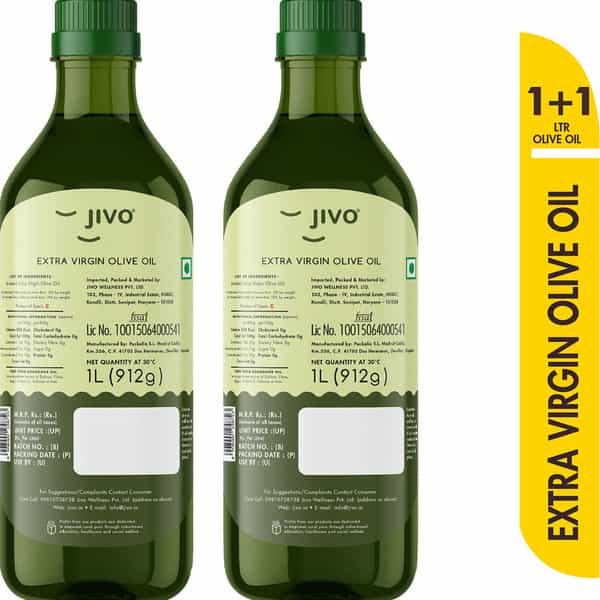 Jivo Extra Virgin Olive Oil For Cooking Dressing And Baking (Pack Of -2L)