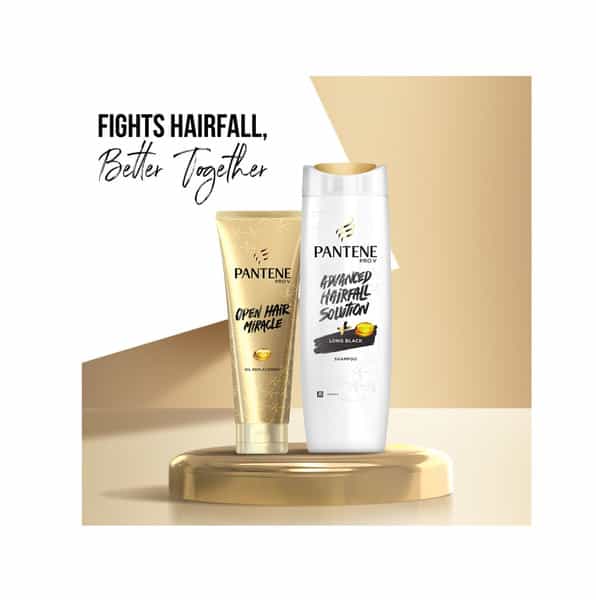 Pantene Advanced Hair Fall Solution Long Black Shampoo - 340Ml