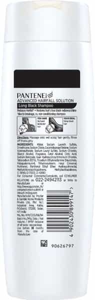 Pantene Advanced Hair Fall Solution Long Black Shampoo - 340Ml