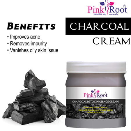 Pink Root Charcoal Detox Massage Cream 500ml
