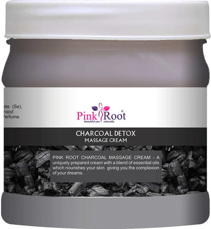 Pink Root Charcoal Detox Massage Cream 500ml