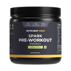 Nutrabay Gold Spark Pre Workout - 250g Green Apple 25 Servings