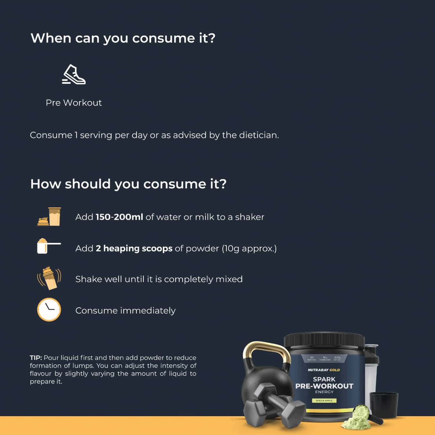 Buy NUTRABAY GOLD SPARK PRE WORKOUT 300G GREEN APPLE 30 SERVINGS