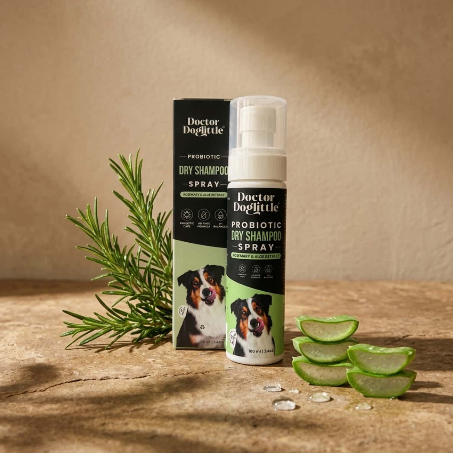 Doctor Doglittle Probiotic Dog Dry Shampoo Spray (100 Ml)
