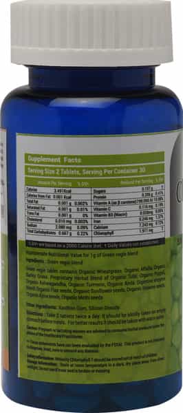Welocity Booster's Chlorophyll 7-Green Super Food A Detoxifier Body Alkalizing