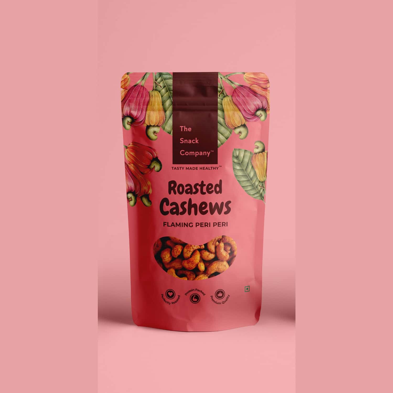 The Snack Company Roasted Cashews - Peri Peri 125g| Roasted Not Fried | No Added Preservatives