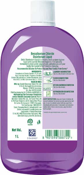 Dettol Disinfectant Liquid Lavender 1000Ml