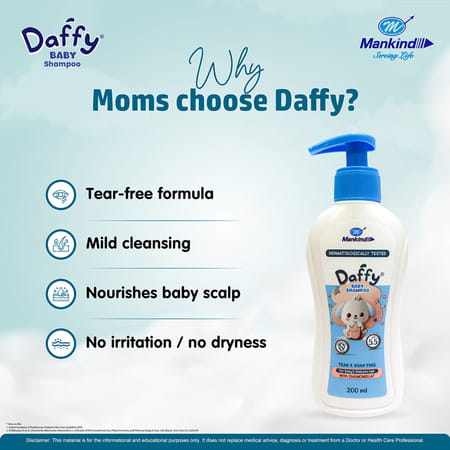 Daffy Ph 5.5 Bottle Of 200Ml Baby Shampoo