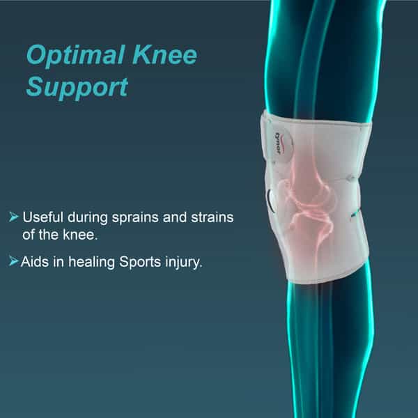 Tynor Knee Wrap (Neoprene) Grey Universal Size 1 Unit