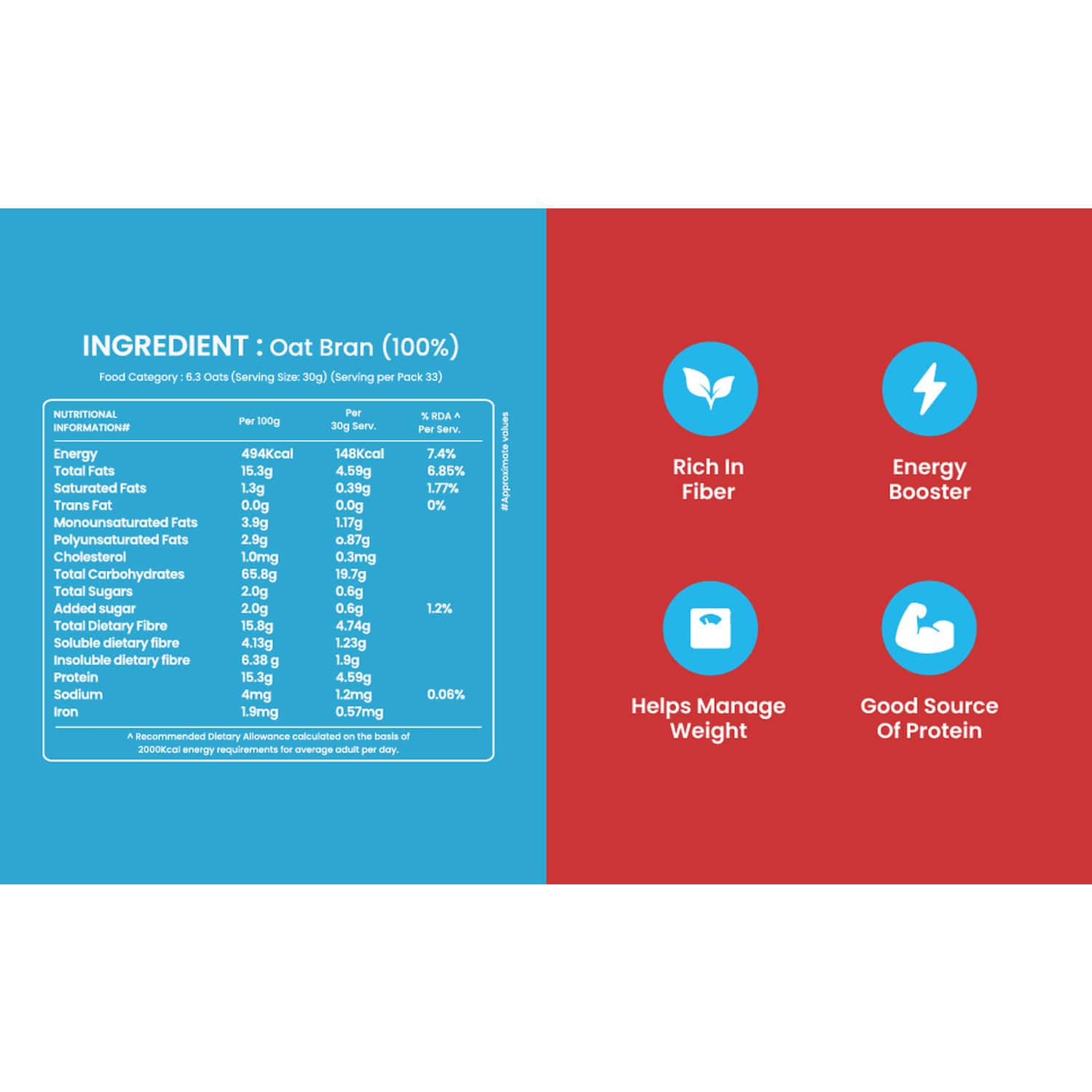 Buy SUPRFIT 100 NATURAL OAT BRAN 1KG Online & Get Upto 60 OFF at