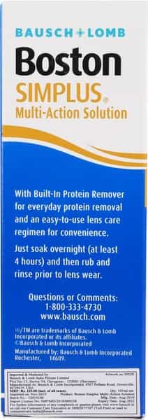 Bausch & Lomb Boston Simplus Multiaction Bottle Of 105 Ml Liquid