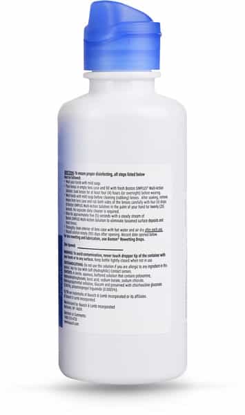 Bausch & Lomb Boston Simplus Multiaction Bottle Of 105 Ml Liquid