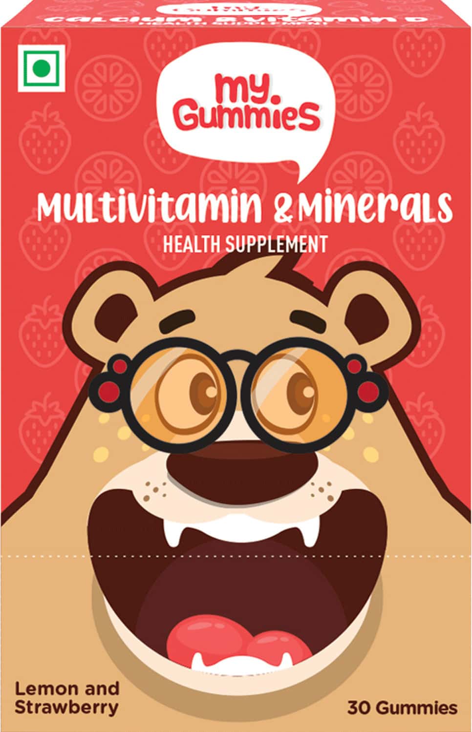 Bodyfirst My Gummies - Multivitamin & Minerals Gummies For Kids Lemon & Strawberry 30 Gummies