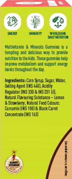 Bodyfirst My Gummies - Multivitamin & Minerals Gummies For Kids Lemon & Strawberry 30 Gummies