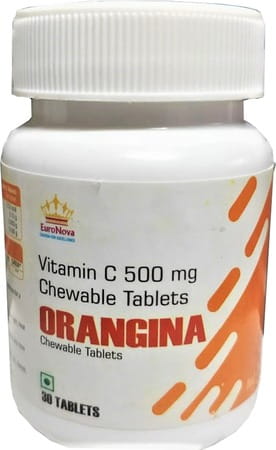 Orangina Vitamin C 500mg Chewable Tablets - 30 Tablets