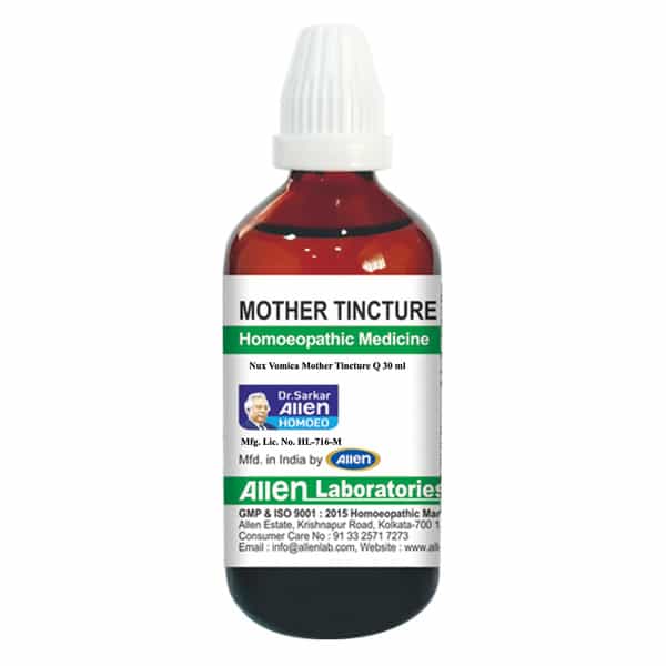 Allen Laboratories Nux Vomica Mother Tincture Q 30 Ml