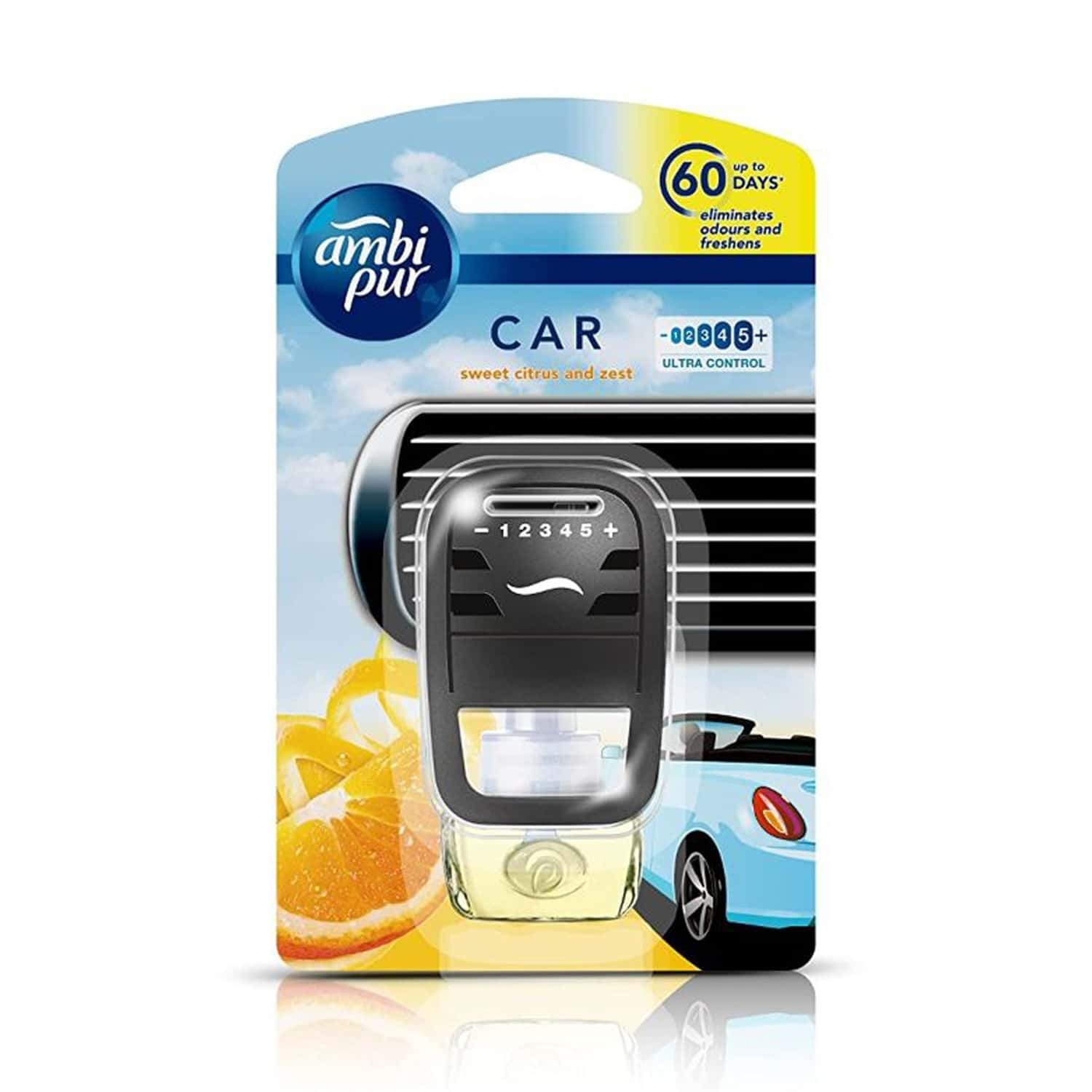 Buy Ambi Pur Car Freshener Sweet Citrus & Zest Starter Kit 7.5ml