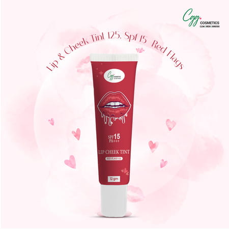 Cgg Cosmetics Lip & Cheek Tint 125 | Spf 15 | Go Rough | 7g |Matte Finish|Vitamin E & Rosehip Oil