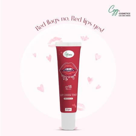 Cgg Cosmetics Lip & Cheek Tint 125 | Spf 15 | Go Rough | 7g |Matte Finish|Vitamin E & Rosehip Oil