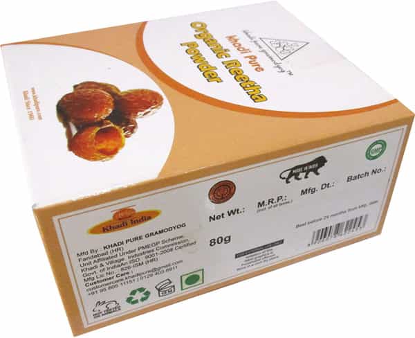 Khadi Pure Herbal Reetha Powder - 80G