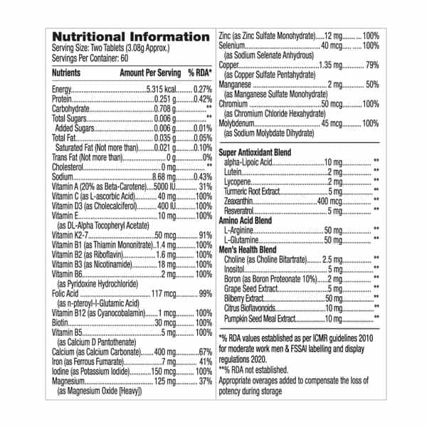 Gnc Mega Men Multivitamin - 120 Tablets