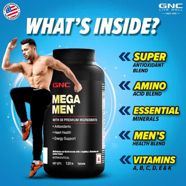 Gnc Mega Men Multivitamin - 120 Tablets