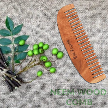 The Legend Organic Neem Wooden Fine Teeth Comb