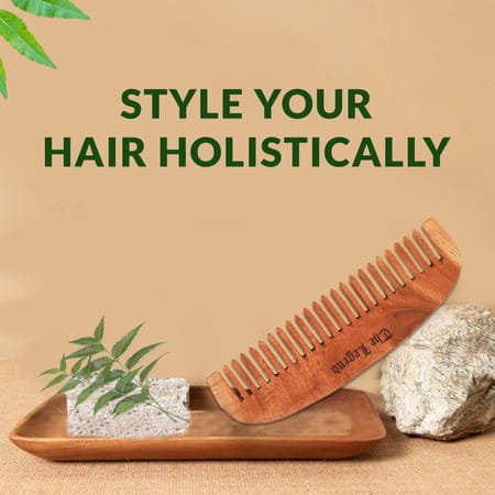 The Legend Organic Neem Wooden Fine Teeth Comb