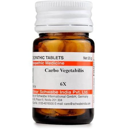 Dr. Willmar Schwabe India Carbo Vegetabilis Trituration Tablet 6x 20 No'S