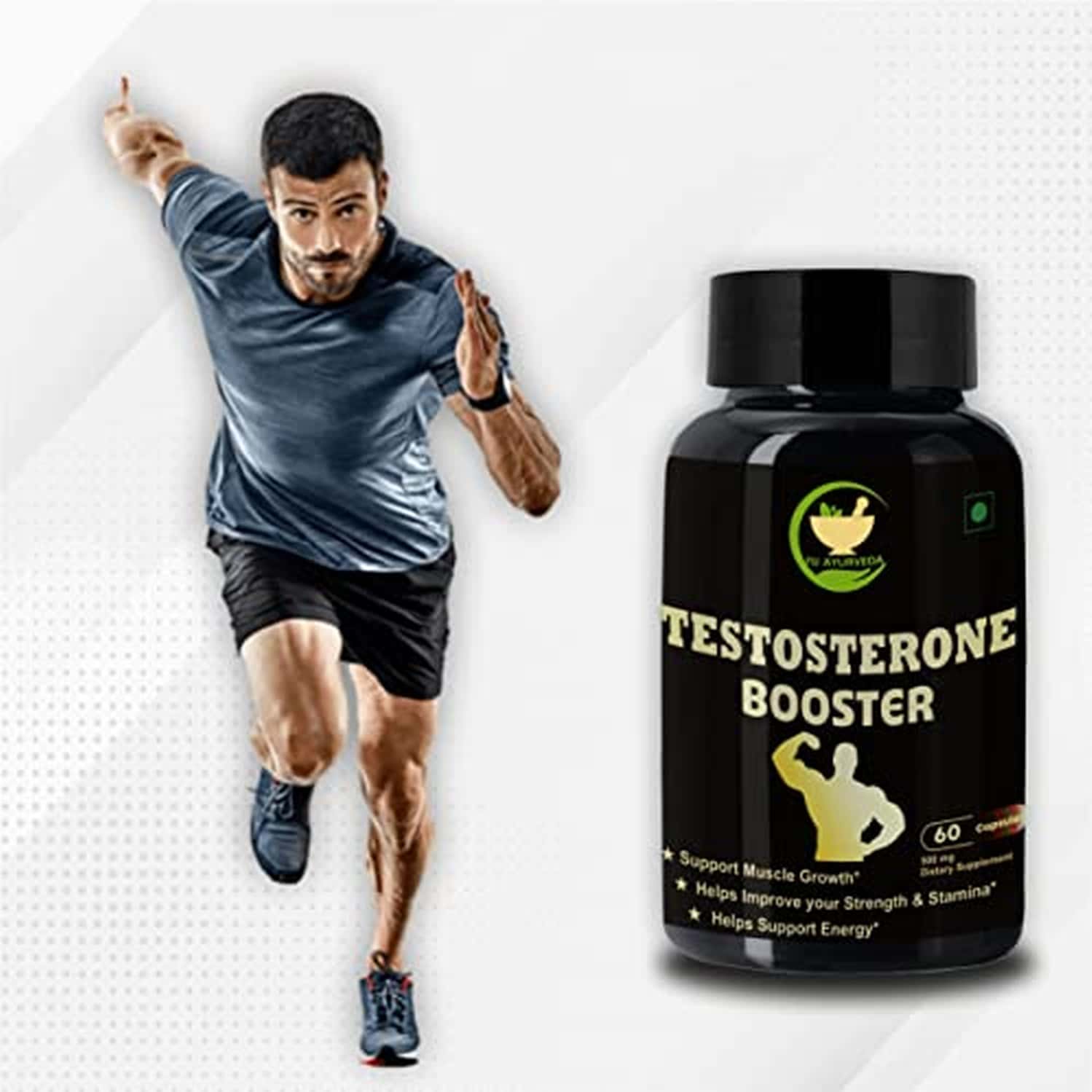 Buy FIJ AYURVEDA TESTOSTERONE BOOSTER CAPSULE FOR MEN & WOMEN 500MG