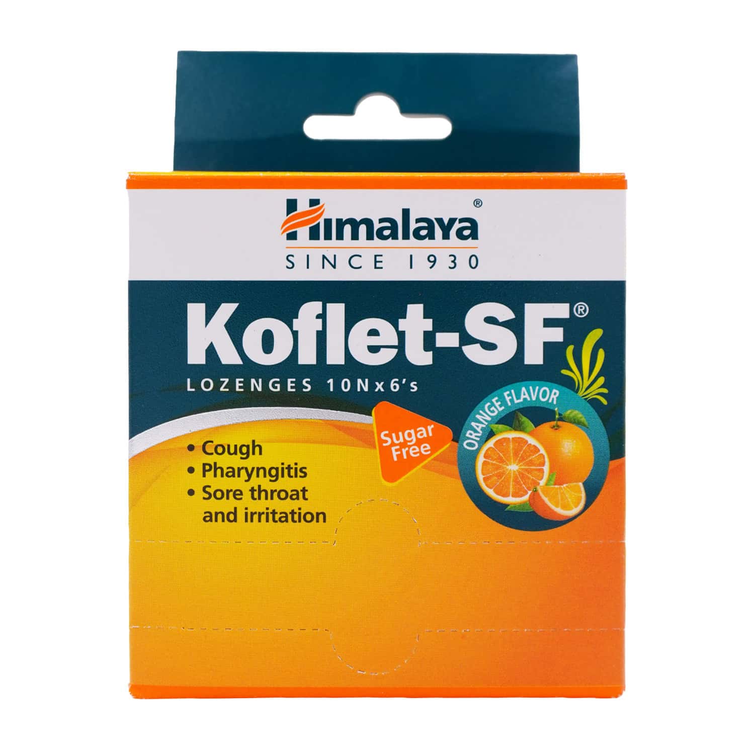 Himalaya Koflet Sf Orange Flavour Strip Of 6 Lozenges