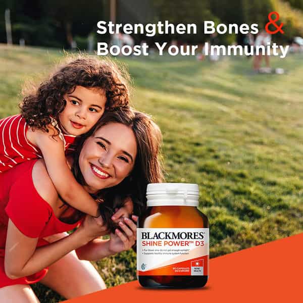 Blackmores - Shine Power D3| Supports Bone Health|- Coq10 150 Mg|Boost Cellular Energy| (Pack Of 2)