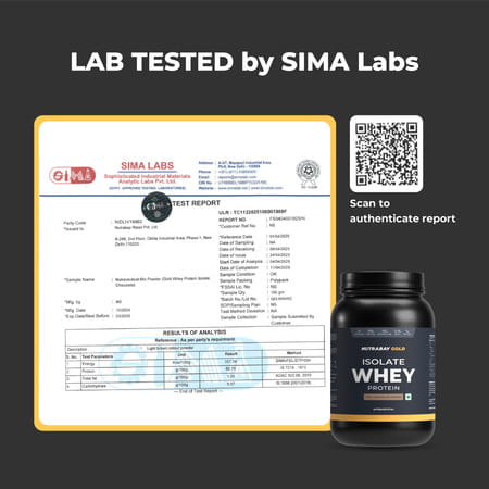 Nutrabay Gold 100% Whey Protein Isolate - Rich Chocolate Creme - 1kg