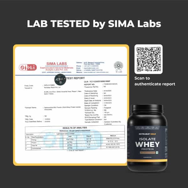 Nutrabay Gold 100% Whey Protein Isolate - Rich Chocolate Creme - 1Kg