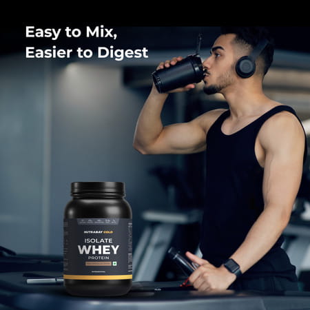 Nutrabay Gold 100% Whey Protein Isolate - Rich Chocolate Creme - 1kg