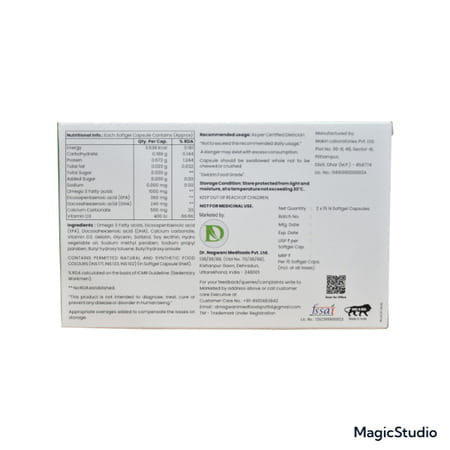 Dr Nagwani Omega 3 + Calcium - 30 Capsules