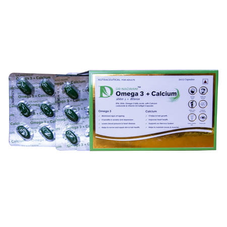 Dr Nagwani Omega 3 + Calcium - 30 Capsules